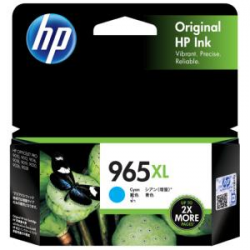 HP 965Xl Cyan Original Ink Cartridge 3Ja81Aa