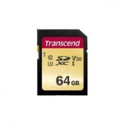 TRANSCEND 64GB SD CARD UHS-I U3 MLC CHIP 95MB/S (Ts64Gsdc500S)