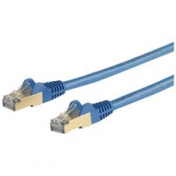 Startech 7.5 m CAT6a Patch Cable - Shielded (STP) - 100% Copper Wire - Snagless Connector - Blue (6ASPAT750CMBL)