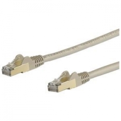 Startech Cable - Grey Cat6A Cable 7.5 m CAT6a Cable - Grey - RJ45 Ethernet Cable - Snagless - CAT6a STP Cord - Copper Wire - 10Gb 6Aspat750Cmgr