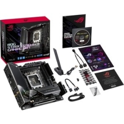 Asus Rog Strix Z690-I Gaming Wifi Gaming Desktop Motherboard - Intel Z690 Chipset - Socket Lga-1700 - Mini Itx - Pentium Gold, Celeron, Core I9 Processor Supported - 64 Gb DDR5 Sdram Maximum RAM - Dimm, Udimm - 4 X Memory Slots - 2.5Gigabit Ethernet - Ie