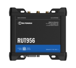 Teltonika RUT956 Industrial Cellular Router, Dual-SIM Cellular 4G Lte, Wan Failover With 4x Ethernet Ports, Gps, 2-Year Warranty, Psu Included RUT956700600