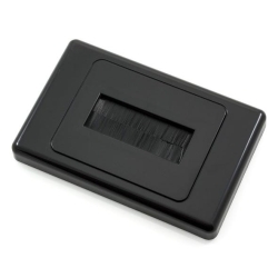 Brush Wall Plate - Black 016.000.1011