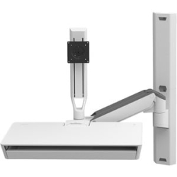 Keyboard & Monitor Mount Combo System With Worksurface (White) 45-619-251