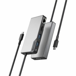 USB-C Fusion Max 6-in-1 Hub # 1 X HDMI 4K60Hz 1 X VGA 2 X USB-A (USB 3.0) 1 X Gigabit Ethernet 1 X USB-C (Data & Pd) - Space Grey UCFUPRGVV2-SGR