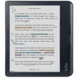 Kobo Libra Colour Digital Text Reader - Black - 24000 Book(s) - 32 Gb Flash - 7" Display - Touchscreen - 1264 X 1680 - Wireless LAN - Bluetooth N428-KU-BK-K-CK