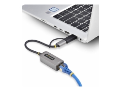 Startech USB-C To Ethernet Adapter W/USB-A Adapter, Realtek RTL8153B, 2 Yr C21GA-USB-ETHERNET