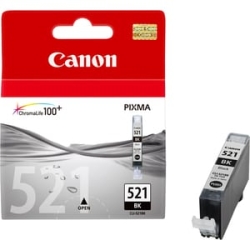 Canon Cli-521Bk Original Inkjet Ink Cartridge - Black - 1 Pack - 3425 Pages CLI521BK