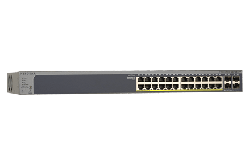 Netgear (GS728TPP) 24-Port Smart Managed Switch, POE+(24) 380W, SFP(4), Life Wty GS728TPP