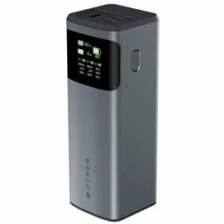 Hyperjuice HJ5501GL Power Bank - Grey - For Notebook, IPad Pro, MacBook Pro, IPhone, Mobile Workstation - 1 X Type-C 140W - Lithium Ion (Li-Ion) - 24000 MAh - USB Type-C Connector - 3 X USB - Over Current Protection, Over Voltage Protection, Overheat Pro