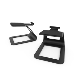 Kanto SE2 Elevated Desktop Speaker Stands For Small Speakers - Pair, Black KO-SE2