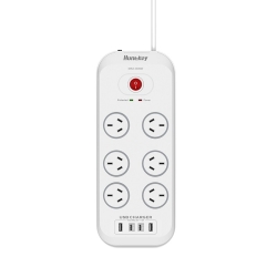 Huntkey SAC607C 6 Outlets Surge Protector Powerboard With 2x Usb-a & 2x Usb-c PSUHUNSAC607C