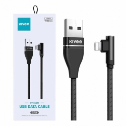 Kivee CG011 Angle IPhone 8-pin Charging Cable 1M Black ELEKIVCG011