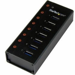 StarTech.com 7 Port USB 3.0 Hub - 5Gbps - Desktop Or Wall-mountable Metal Enclosure - 7 Total USB Port(s) - 7 USB 3.0 Port(s) ST7300U3M