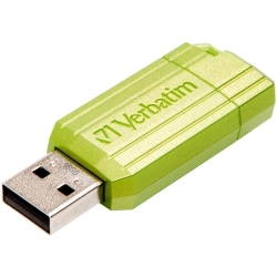 Verbatim PinStripe 16 Gb USB 2.0 Flash Drive - Eucalyptus Green - 1 / Pack 49070