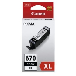 Canon Pgi-670Xlbk Original Inkjet Ink Cartridge - Pigment Black Pack PGI670XLBK