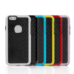 Carbon Fiber Back Cover For 4.7 Inch Apple IPhone 6 (Black/White/Blue/Red/Pink/Yellow) MOBACC5494IP6BACKC