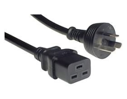 2m Iec C19 To Mains Power Cable 15A Black 011.180.0043