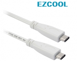 Ezcool 1m Skymaster Usb3.1 Cable Type C To Type C White Acbskyusbv311m