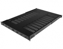 Startech 1u Adjustable Mounting Depth Vented Rack Mount Shelf - Heavy Duty Fixed Rack Shelf - 250lbs/ 113kg Adjshelfhdv