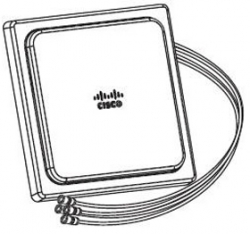 Cisco 2.4ghz 2dbi/ 5ghz 4dbi Ceiling Mount Omni Ant., 4-port,rp-tnc Air-ant2524v4c-r=