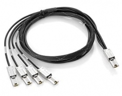 Hp Proliant Storageworks 2m External Mini-sas To 4x1 Mini-sas Cable An975a