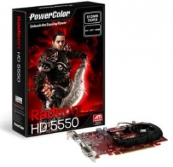 Powercolor Ax5550-512mk3-h Radeon Hd5550, 512mb, Gddr3, Pcie2.0, Dvi, Hdmi, Vga, Fan