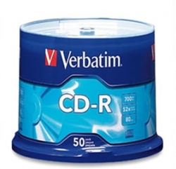 Verbatim 700mb 52x Cd-r (tube Of 50pcs) Bmdver52xcdrb50 151977