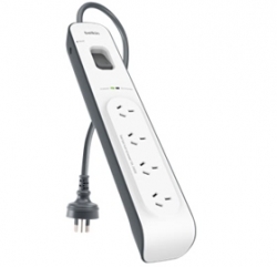 BELKIN 4 OUTLET SURGE PROTECTOR WITH 2M CORD BSV400AU2M