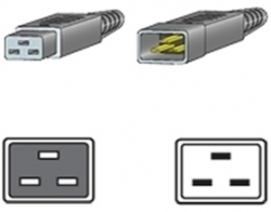 Cisco Cabinet Jumper Power Cord, 250 Vac 16a, C20-c19 Connectors Cab-c19-cbn= 