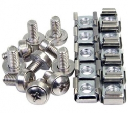 Startech 50 Pkg M6 Mounting Screws And Cage Nuts For Server Rack Cabinet Cabscrewm6