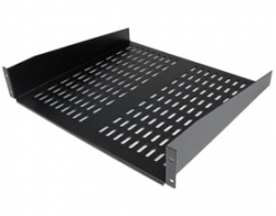Startech 2u 16in Universal Vented Rack Mount Cantilever Shelf - Fixed Server Rack Cabinet Shelf - 50lbs/ 22kg Cabshelfv