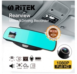 Ritek Full Hd 1080 Crmt 01 Rearview Mirror+ Driving Recorder Elertkcrmt01