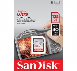 Sandisk Ultra Sdxc 128gb Uhs-i Class 10 Up To 40mb/ S (sdsdun-128g) Ffcsan128gsdul40