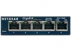 NETGEAR GS105 PROSAFE 5 PORT SWITCH 10/ 100/ 1000 UNMANAGED L2 DESKTOP LIFE WTY GS105AU