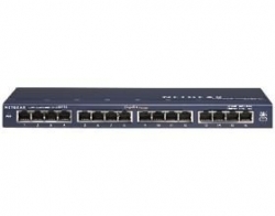 NETGEAR GS116 PROSAFE 16 PORT SWITCH10/ 100/ 1000 UNMANAGED L2 DESKTOP LIFE WTY GS116AU