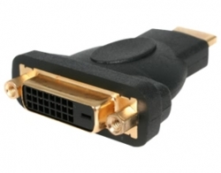 Startech Hdmi To Dvi-d Video Cable Adapter - 1x Hdmi (male), 1x Dvi-d (female), Black - Gold-plated