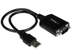 Startech 1 Ft Usb To Rs232 Serial Db9 Adapter Cable With Com Retention - Usb To Db9 - Usb To Serial