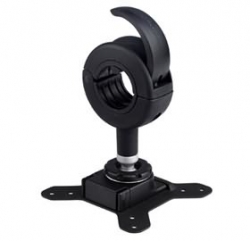 Spacedec Double Donut Bracket With Double Pole Black Sd-dp-750