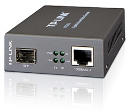 Tp-link Gb Sfp Media Converter, 1000mbps, Full Duplex, 1 X Gb Sfp Mc220l