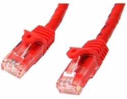 Startech 3m Red Gigabit Snagless Rj45 Utp Cat6 Patch Cable - 3 M Patch Cord - Ethernet Patch Cable - Rj45 Male To Male Cat 6 Cable N6patc3mrd