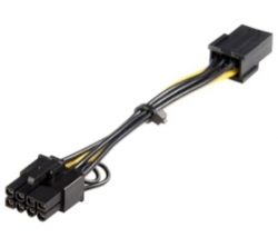 Startech Pci Express 6 Pin To 8 Pin Power Adapter Cable Pciex68adap
