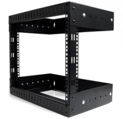 Startech 8u Open Frame Wall Mount Equipment Rack - Adjustable Depth Rk812walloa