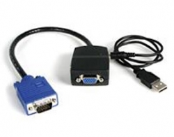 Startech 2 Port Vga Video Splitter - Usb Powered St122le