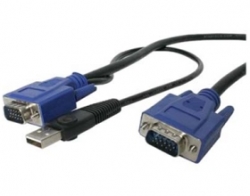 Startech 10 Ft Ultra Thin Usb Vga 2-in-1 Kvm Cable - Vga Kvm Cable - Usb Kvm Cable - Kvm Switch