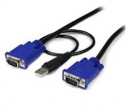 Startech 4.5m 2-in-1 Ultra Thin Usb Kvm Cable Sveconus15