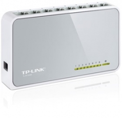 Tp-link 8 Port Unmanaged Switch, 10/ 100, Desktop, 3yr Tl-sf1008d
