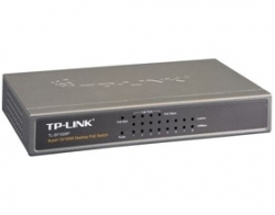 Tp-link Sf1008p Poe Switch 10/ 100m, Desktop, 8ports, Steel Nwtl-sf1008p