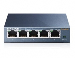 Tp-link 5 Port Unmanaged Switch 10/ 100/ 1000 Steel Casing Desktop 3yr Tl-sg105