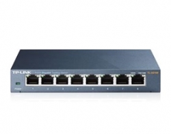 Tp-link Sg108 8port Switch Desktop, Gigabit, Steel Case Tl-sg108